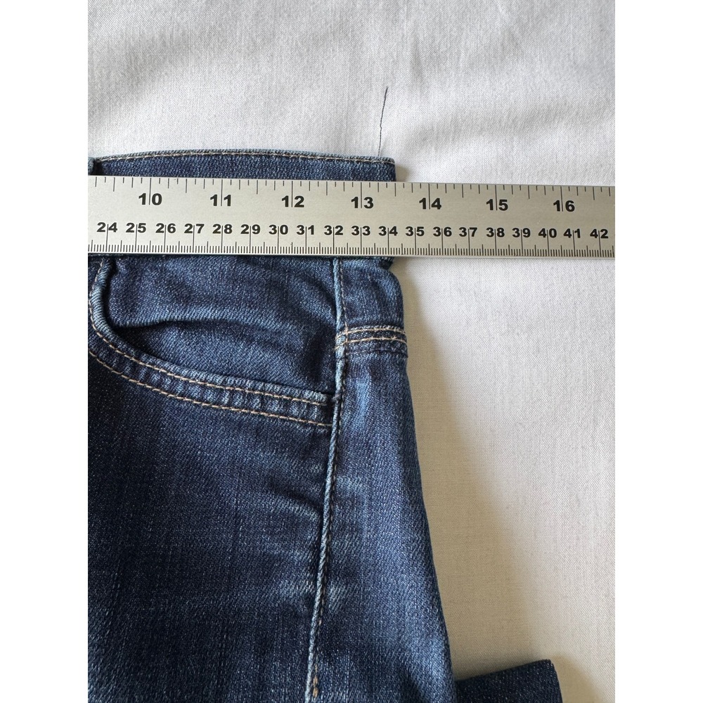 7 For All Mankind Ginger Wide Leg Flare Jeans 24 Dark Wash Boho Retro 70s Y2K - Picture 12 of 16